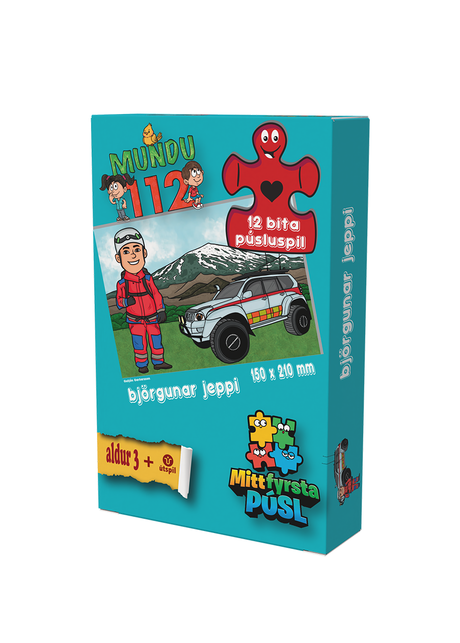 Mundu 112 Púsluspil-Björgunarjeppi (strákur)