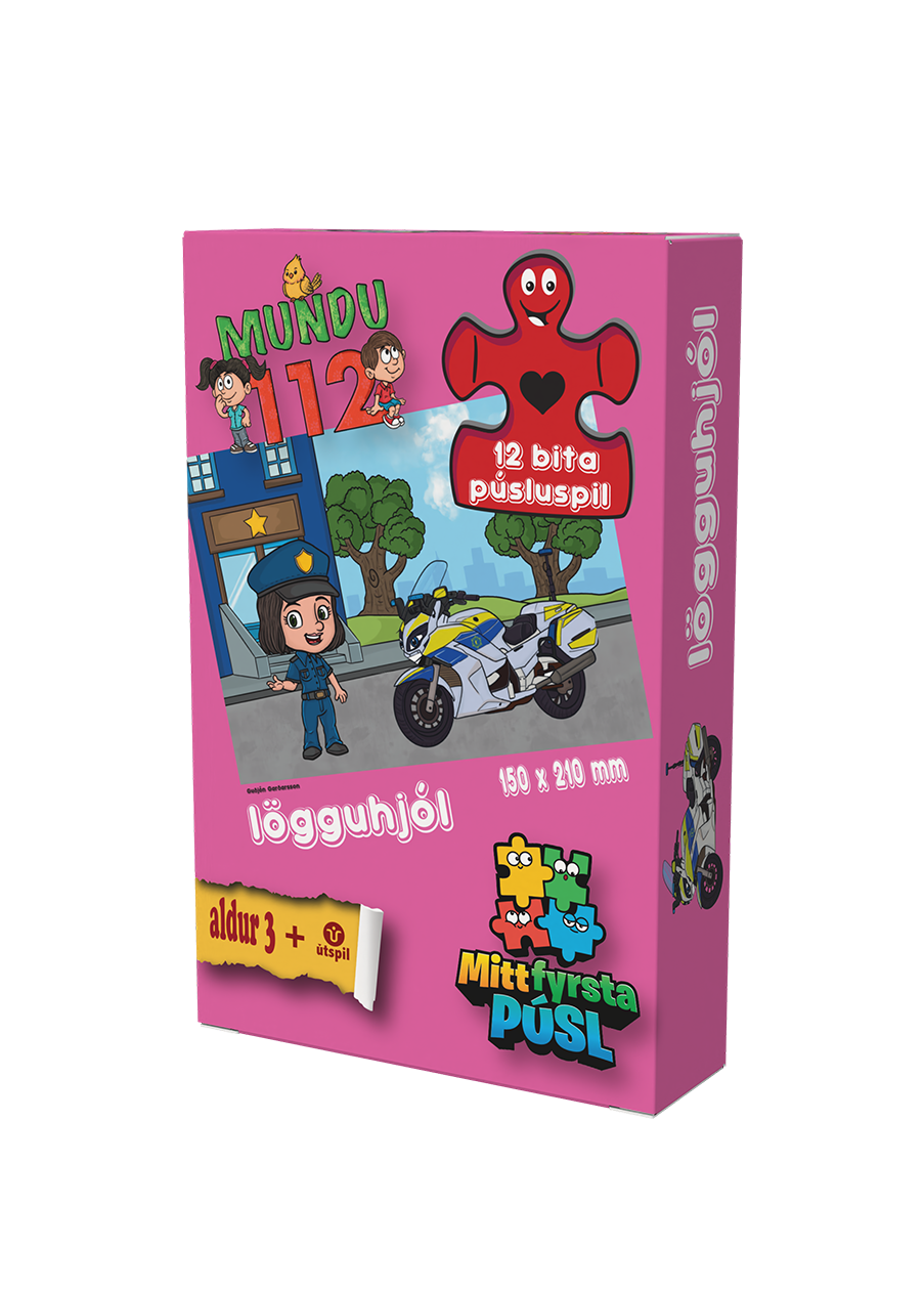 Mundu 112 Púsluspil-Lögguhjól (stelpa)