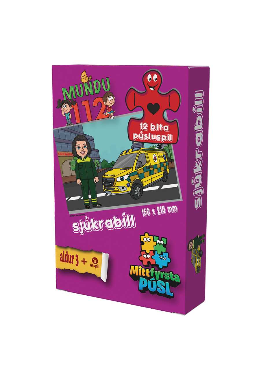 Mundu 112 Púsluspil-Sjúkrabíll (stelpa)