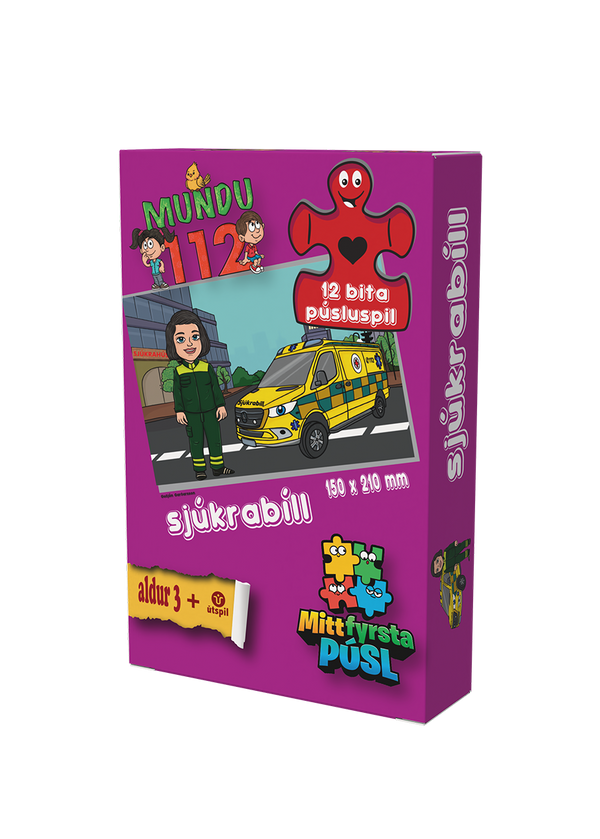 Mundu 112 Púsluspil-Sjúkrabíll (stelpa)
