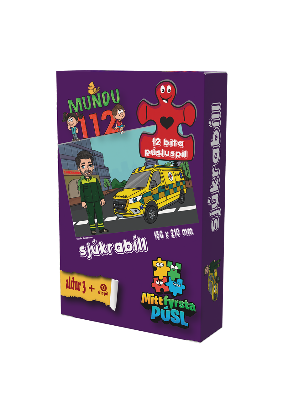 Mundu 112 Púsluspil-Sjúkrabíll (strákur)