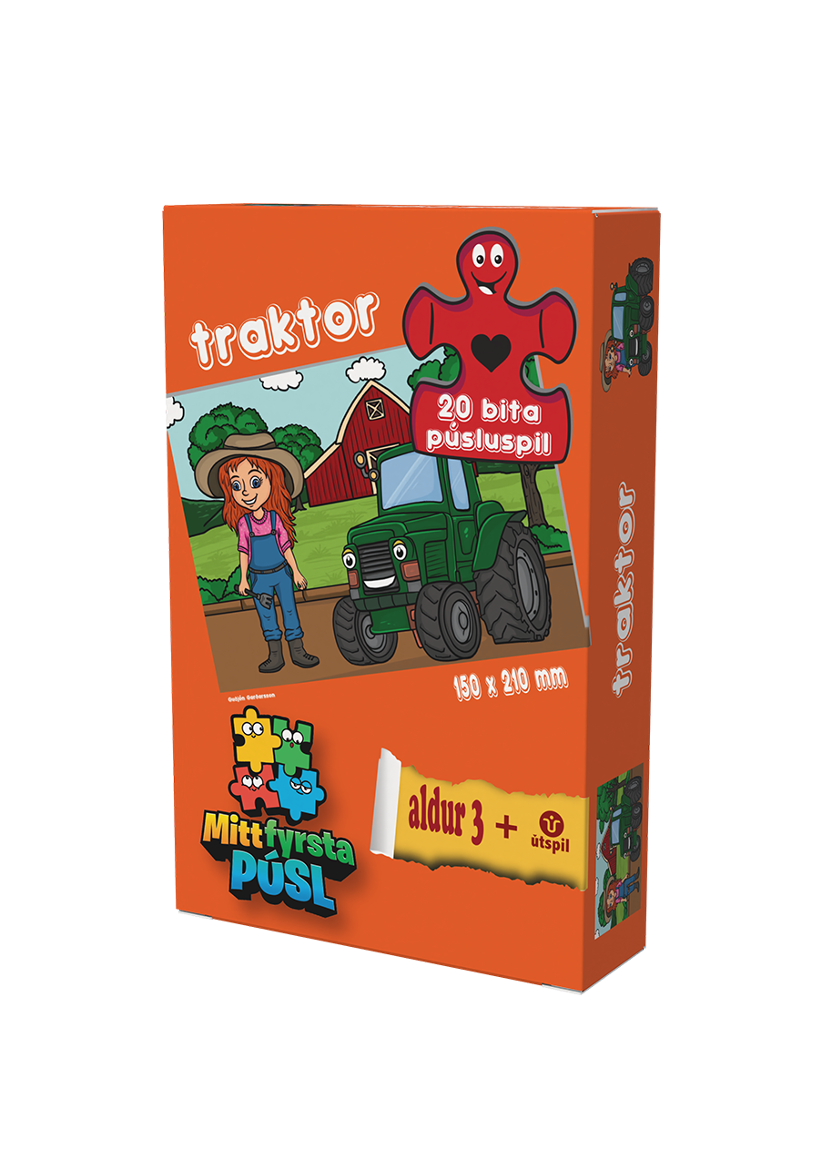 Púsluspil-Vinnuvélar: Traktor (stelpa)