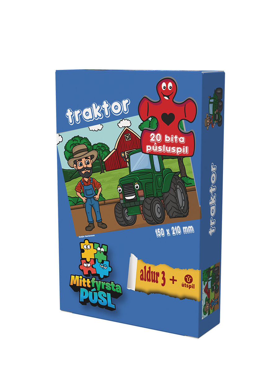 Púsluspil-Vinnuvélar: Traktor (strákur)